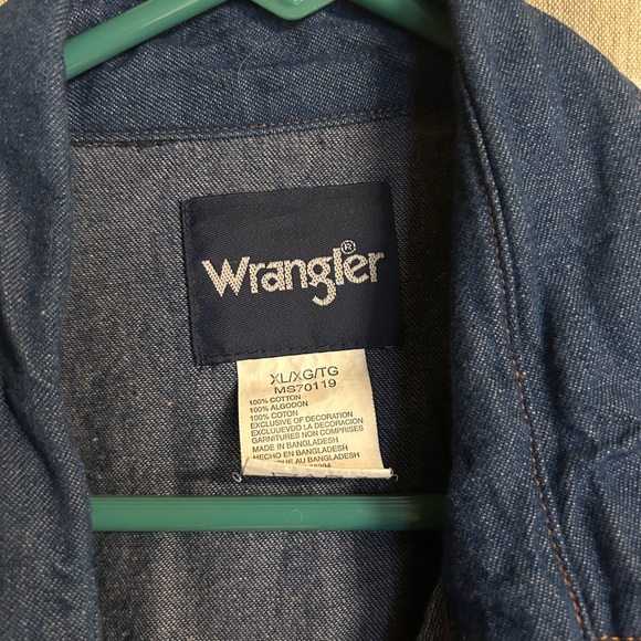 Vintage Wrangler Indigo Denim Shirt - Picture 2 of 3